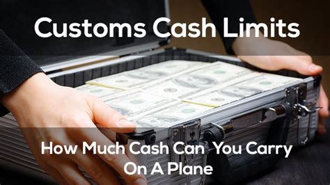 customs cash limits on airplanes.